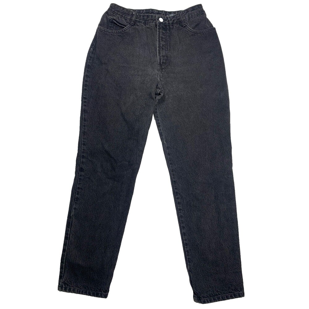 Vintage Bongo Black Straight Leg Mom Jeans Womens Size 13L Stretch Y2K